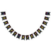 スプラッシュパーティーグローパーティーバンティングバナー バンティングフラッグ (全)