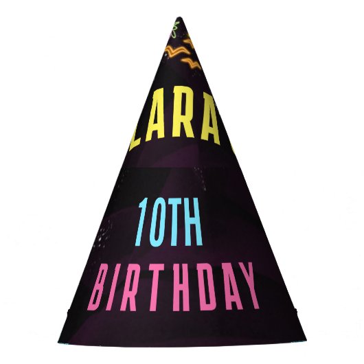 スプラッシュパーティーグローパーティー パーティーハット (正面)