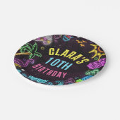 スプラッシュパーティーグローパーティー ペーパープレート (アングル)