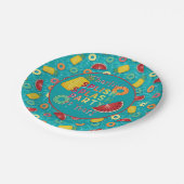 スプラッシュパーティーlプール誕生日lサマーフルーツ ペーパープレート (アングル)