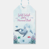 スプラッシュパープルマーメイドバッシュありがとう ギフトタグ (裏面)