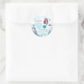 スプラッシュパープルマーメイドバッシュありがとう ラウンドシール (バッグ)