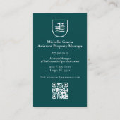 スプラッシュビーチシーンビジネスカードロゴQRCODE 名刺 (裏面)