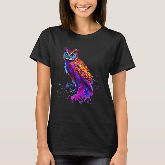 スプラッシュフクロウ Tシャツ (正面)