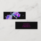 スプラッシュフラクタルアートブラック スキニー名刺 (正面/裏面)