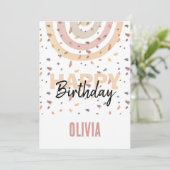 スプラッシュフレーク水彩のかわいい虹 カード (スタンド正面)