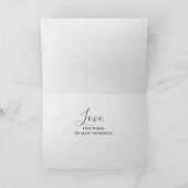 スプラッシュフレームでの記念日の愛 サンキューカード (内部)