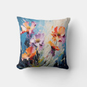 スプラッシュフローラアート クッション (正面)