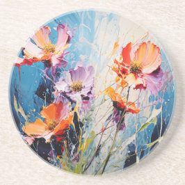 スプラッシュフローラアート コースター