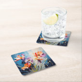 スプラッシュフローラアート スクエアペーパーコースター (インサイチュ)