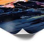 スプラッシュフローラアート ポスター (コーナー)