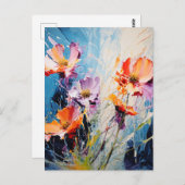 スプラッシュフローラアート ポストカード (正面/裏面)