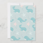 スプラッシュブルークジラ誕生日を作ろう 招待状 (裏面)