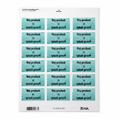 スプラッシュプルーフ製品パッケージシールラベルシール ラベル (フルシート)