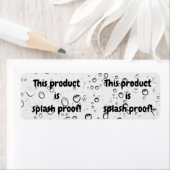 スプラッシュプルーフ製品パッケージシールラベルシール ラベル (インサイチュ)