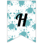 スプラッシュプールハッピーバースデー バンティングフラッグ (第2の旗)