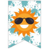 スプラッシュプールハッピーバースデー バンティングフラッグ (第1の旗)