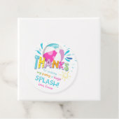スプラッシュプールパーティーガール誕生日ありがとう フェイバータグ (インサイチュ)