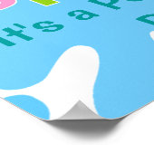 スプラッシュプールパーティーガール誕生日バナー ポスター (角)