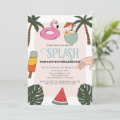 スプラッシュプールパーティーバチェロレッテ週末の日程 招待状 (スタンド正面)