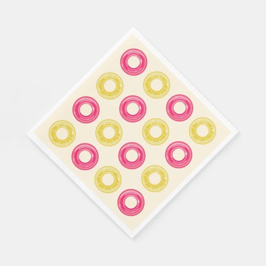 スプラッシュプールパーティーバッシュ誕生日 スタンダードランチョンナプキン (角)