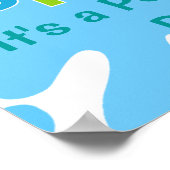 スプラッシュプールパーティーボーイ誕生日バナー ポスター (角)