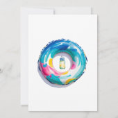 スプラッシュベビーバッシュサマーベビーシャワー 招待状 (裏面)