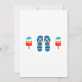 スプラッシュボーイズ誕生日プールパーティの招待状 招待状 (裏面)