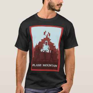 スプラッシュマウンテン – ミニマリスト旅行スタイル-テーマ Tシャツ