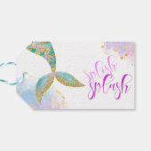 スプラッシュマーメイドの誕生日バッシュ ギフトタグ (裏面横)