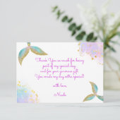 スプラッシュマーメイドの誕生日バッシュ サンキューカード (スタンド正面)