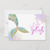 スプラッシュマーメイドの誕生日バッシュ サンキューカード (裏面)