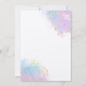 スプラッシュマーメイドの誕生日バッシュ 招待状 (裏面)