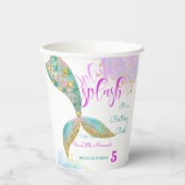 スプラッシュマーメイドの誕生日バッシュ 紙コップ (正面)