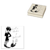 スプラッシュマーメイドウッドアートスタンプを作ろう ラバースタンプ (押印)