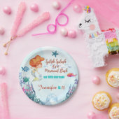 スプラッシュマーメイドバッシュガールズバースデーパーティーパ ペーパープレート (パーティー)