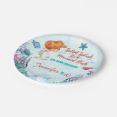 スプラッシュマーメイドバッシュガールズバースデーパーティーパ ペーパープレート (アングル)