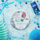 スプラッシュマーメイドバッシュガールズバースデーパーティー ペーパープレート (パーティー)