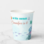 スプラッシュマーメイドバッシュガールズバースデーパーティー 紙コップ (裏面)