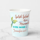 スプラッシュマーメイドバッシュガールズバースデーパーティー 紙コップ (左)