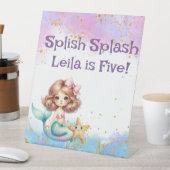スプラッシュマーメイドパーティー標識 台座サイン (インサイチュ)
