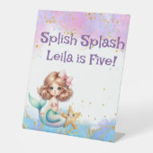 スプラッシュマーメイドパーティー標識 台座サイン (正面)