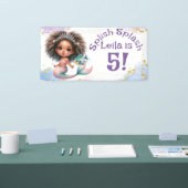 スプラッシュマーメイドパーティー誕生日 横断幕 (トレードショー)