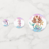 スプラッシュマーメイドプレーンパーティーテーブル紙吹雪 コンフェッティ (裏面)