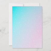 スプラッシュマーメイドベビーガール1st誕生日 招待状 (裏面)