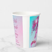スプラッシュマーメイドベビーガール1st誕生日 紙コップ (右)