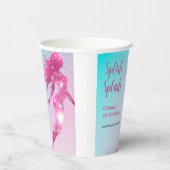 スプラッシュマーメイドベビーガール1st誕生日 紙コップ (右)