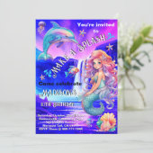 スプラッシュマーメイドマジカルウォーターフォール誕生日 招待状 (スタンド正面)