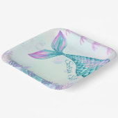 スプラッシュマーメイド誕生日バッシュ9インチプレート ペーパープレート (傾斜あり)