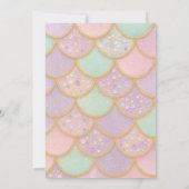 スプラッシュマーメイド誕生日招待状 招待状 (裏面)